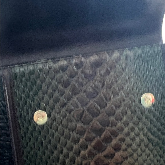 NWT Retired Brahmin Bag.Elegant dark olive green and brown Handbag. - Picture 6 of 9